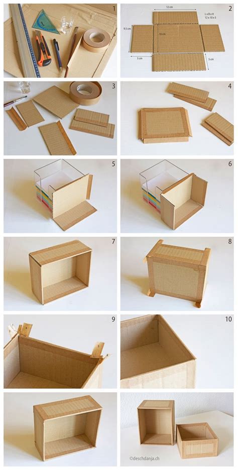 how to make metal storage box|make your own cardboard boxes.